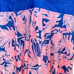 Bloomchic Pink Blue Leaf Floral Design Swimsuit Size 14/16 Photo 2