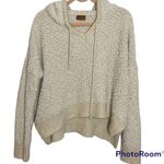 POL Beige Pullover Long Sleeve Crop Hoodie Size Large Photo 1
