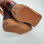 Vans Rubber Lace Up Zip Up Rain Duck Boots Patent Leather 7.5 Photo 6