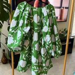 Kate Spade Green Floral Long Sleeve Dress large Photo 4