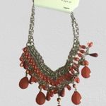Apt. 9  women’s Coral Pink beaded Statement Necklace Photo 1