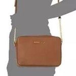 Michael Kors  Jet Set Large Saffiano Leather Crossbody Bag in Luggage NWT Photo 4
