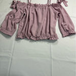 Iris  Ruffled Blouse in Lavender Photo 1