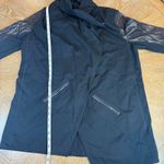 Spanx  Drape Front Faux Leather Convertible Jacket Black Size XL Photo 11