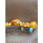 Handmade Vintage  Baltic Butterscotch Honey Amber Hair Clip Barrette (1 Piece ) Photo 8