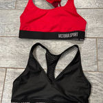 Victoria's Secret Lot of 2 Victoria Sport Sports Bra SMALL THE PLAYER Athletic Racerback Yoga Photo 0