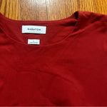 Aritzia  babaton burnt orange long sleeve scoop neck shirt size large Photo 1