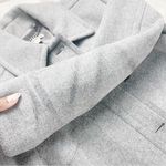 Whistles Grey Wool Button Down Coat Size 6 Gray Photo 4