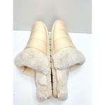 Vionic  Slippers Womens Size 6.5 Cream Josephine Faux Fur Slip On Shoes Photo 5