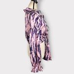 Topshop Tie Dye Ruffle Top Front Tie Pink Purple Women's Size 2 NWOT Photo 5