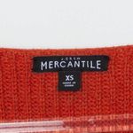 J.Crew Ribbed Cable Knit V Neck Pullover Sweater Womens Size XS Orange Preppy Photo 3