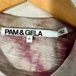 Pam & Gela  RevolveTye Dye Sleeveless Ruched Dress In Roses& Taupe Sz P Boho Hippie Photo 8