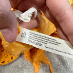 BHLDN x Free People Robinne Crochet Lace Maxi Dress Boho Yellow Orange Size M Photo 10