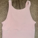 Lululemon Power Pivot Tank Top Ribbed Workout, Pink Clay, Size 4 Photo 0