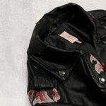 Candie's ★ Candie’s Y2K Floral Embroidered Faux Leather Moto Jacket ★ Photo 7