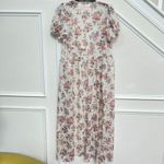 Alice + Olivia NWOT Jessamy Maxi Robe Floral Print Embroidery Long Dress Size: S Photo 11