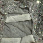 Oh Polly Prisha Silver Embellished Square Neck Evening Dress UK 6 US 2 NYE Photo 9