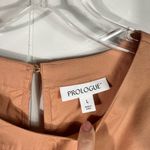 Prologue  Peplum Hem Puff Sleeve Babydoll Fit Blouse Cotton Large L Office Photo 2