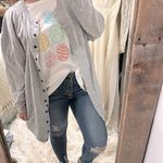 None Gray Button-Up knit Cardigan size 3X Photo 2