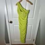 House Of CB Valentina Lime Asymmetric Cut Out Midi Dress XS Photo 1