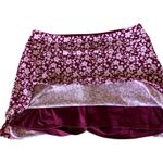 Tranquility by Co. clothing skort purple, pink flowers size small Purple Photo 3