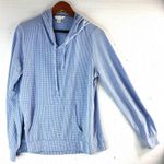 Weatherproof  Vintage M Blue Micro Checked Pullover Hoodie Photo 8
