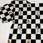 Looney Tunes Bugs and Daffy Checkered Crop Tee Photo 1