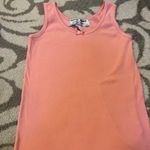Vintage Kitty Hawk by Vivian Wang Coral Tank Top Size Small Orange Photo 3