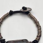 Uno De 50 Leather & Sterling Silver Plated Bracelet Photo 2