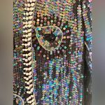 vintage beaded, sequin and pearl dress with a V Photo 6