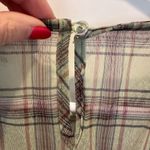 Inland Boutique Green Plaid Mesh Long Sleeve Short Skater Dress Size Small NWT Photo 6