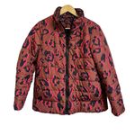LOGO By Lori Goldstein  Reversible Printed Puffer Jacket XS‎ Multicolor Photo 1