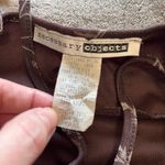 Necessary Objects  Cottage Core Brown Boho Sleeveless Mini Dress Sz S EUC Photo 4