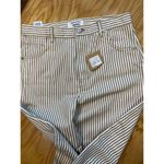 Reformation Jeans Women's 30 Beige Cowboy Striped High-Rise Straight B95 Photo 6