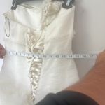 Maggie Sottero Couture Elegant White Strapless Wedding Dress Ball Gown Sz 8 Photo 13