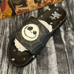 Disney Black Slide Sandals with Skull Design Photo 0