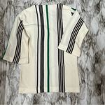 Vintage 1960 1970 Sears Acrylic Sweater Tunic Mini Dress Boat Neck Flair Sleeve Green Size 34 Photo 3