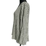 NEW Cut Loose Size Medium Top Blouse Crop Long Sleeve Checkered Plaid Boho Photo 3