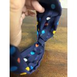 UnBranded Blue Top Knot Headband Hair Accessories Polkadots Fashion Statement Photo 1