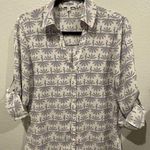 EXPRESS  The portofino Shirt Peacock Long Sleeve  Photo 0