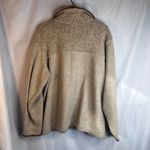 Art Unlimited Fleece Jacket Embroidered Zebra Giraffe Lion Earthy Size XL Rustic Brown Photo 1