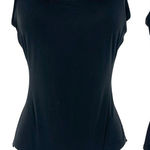 LL Bean Y2K One Piece Black Swimsuit Size 6 Small Bathing Suit‎ Modest Photo 0