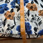 Slate + Willow  Womens Size 8 Blue Orange Floral Jacquard Shift Dress Sleeveless Photo 69