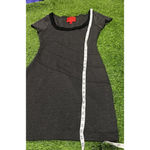 Zac Posen Z Spoke  Mini Dress Bodycon Gray Jersey Stretch Fringe Witchy Goth SZ4 Photo 7