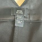 River Island New  Size 12 Black Wide Leg Boot Cut Trouser Photo 1