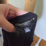 Banana Republic  Sharp Shoulder Tee Black Linen Sleeveless Top Photo 3