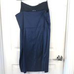Wearever Navy Blue Satin mini dress XL nwt beautiful party or event dress Photo 4