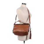 Michael Kors  Brooke Acorn Brown Leather Medium Satchel Crossbody Bag Photo 1