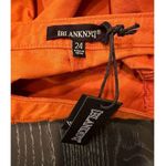 BLANK NYC Black NYC Women’s High-Waisted Button Front Shorts Orange Size 24 NWT Photo 8