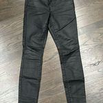 Gap  leather shiny black skinny jeans Photo 0